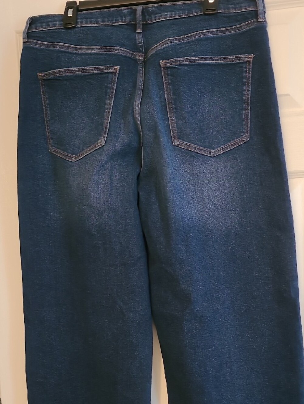 Nine West Dark Blue Wide-Leg Jeans with Stud Accents - Picture 2 of 2